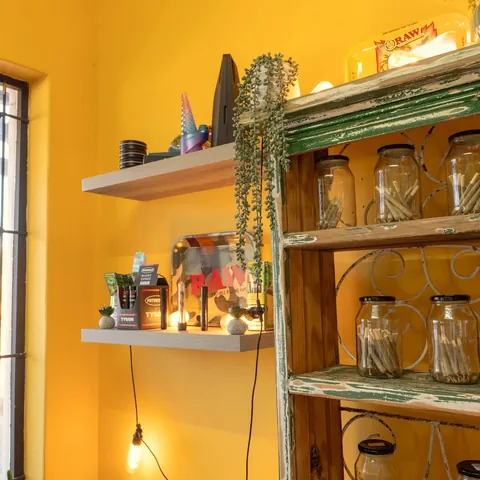 Counter and shelving detail